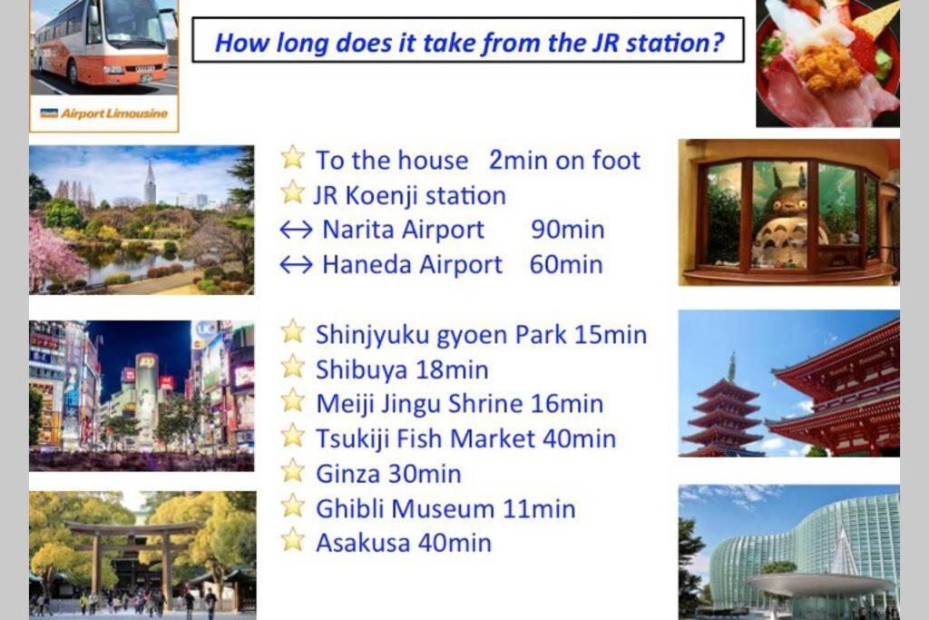 Cutefamilyhouse! 3Ldk 6Minshinjuku 3Minjrsta Cozy,Fun,Bright! Kidsfree Under6Yrs Villa Tokió Kültér fotó